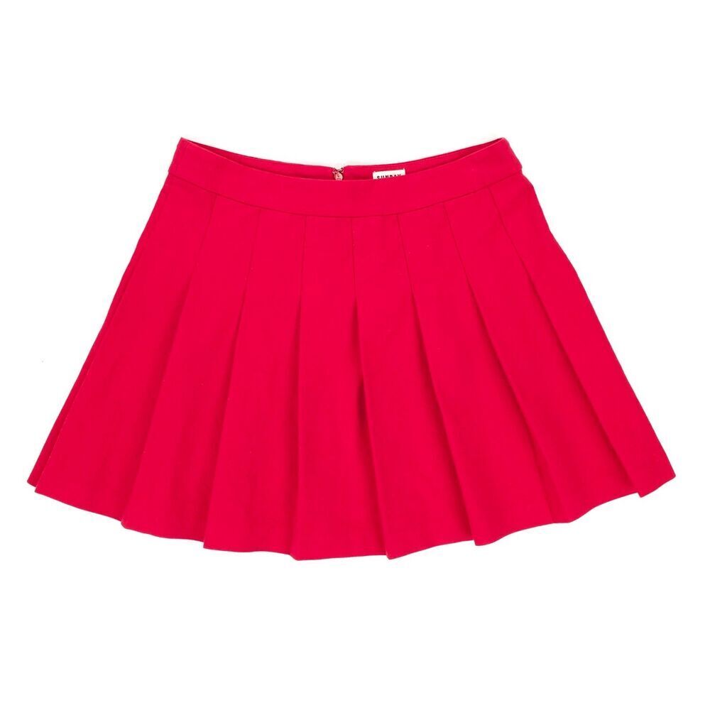 NEW Sunday Best Pleated Olive Mini Skirt Preppy Coquette Girly Academia Lolita 6